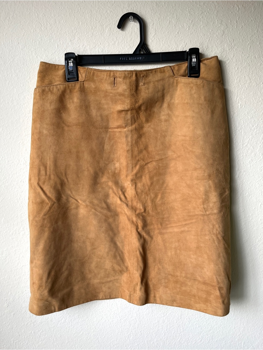I.N.C Leather Mini Skirt in Tan